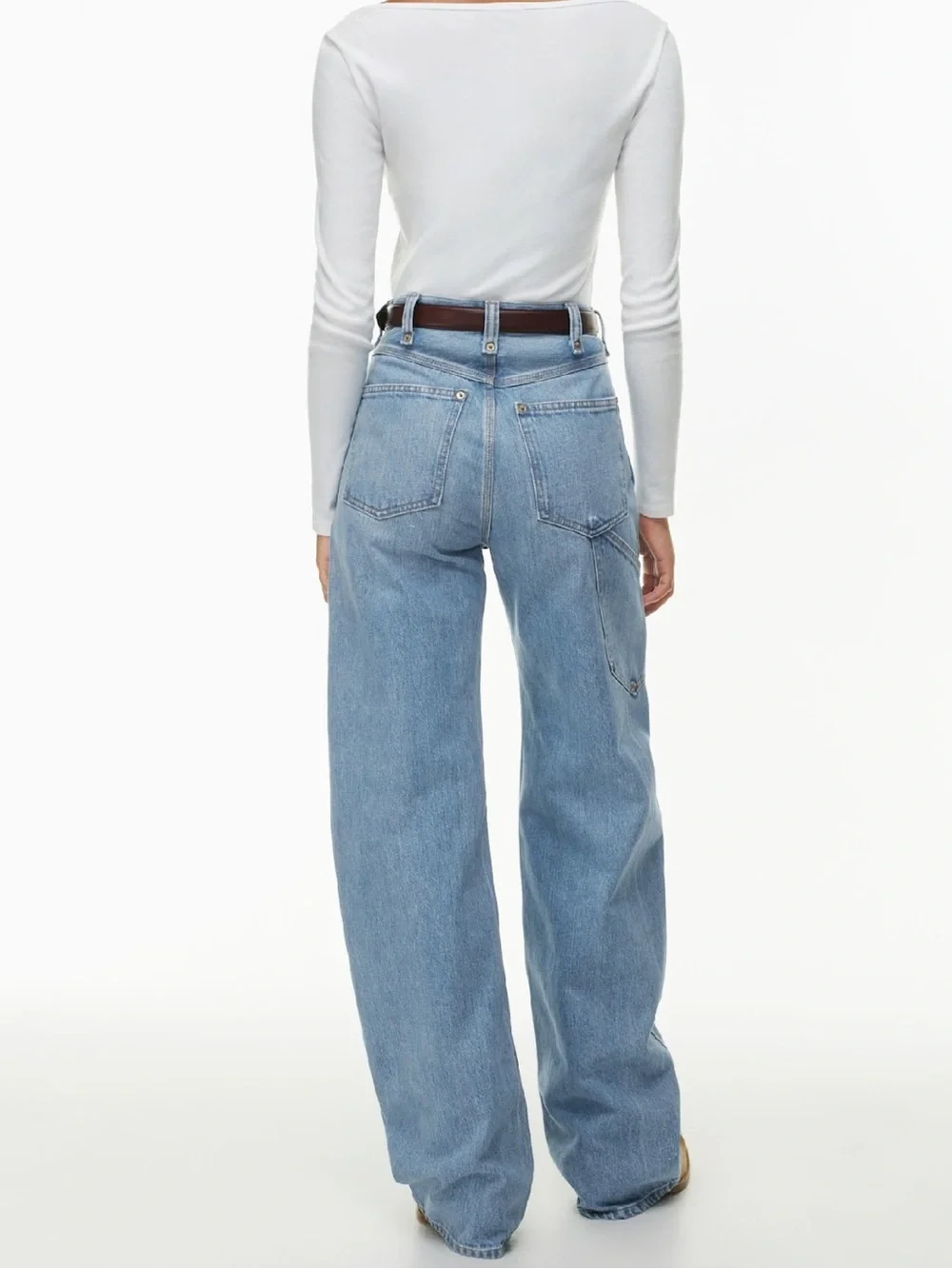Re/Done Superhigh Workwear Carpenter Jean in Indigo Blue  - Size 27